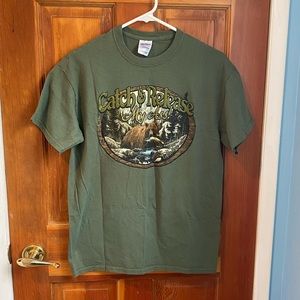 Medium Gildan green T- shirt